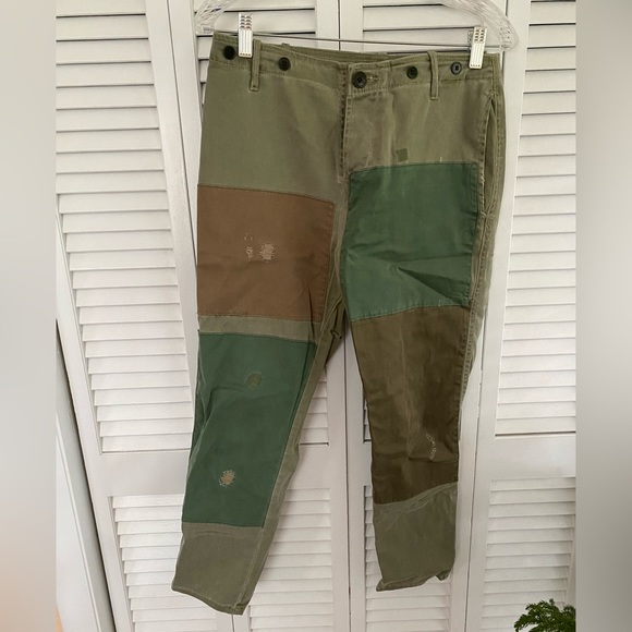 Patchwork cropped pants - Picture 1 of 2